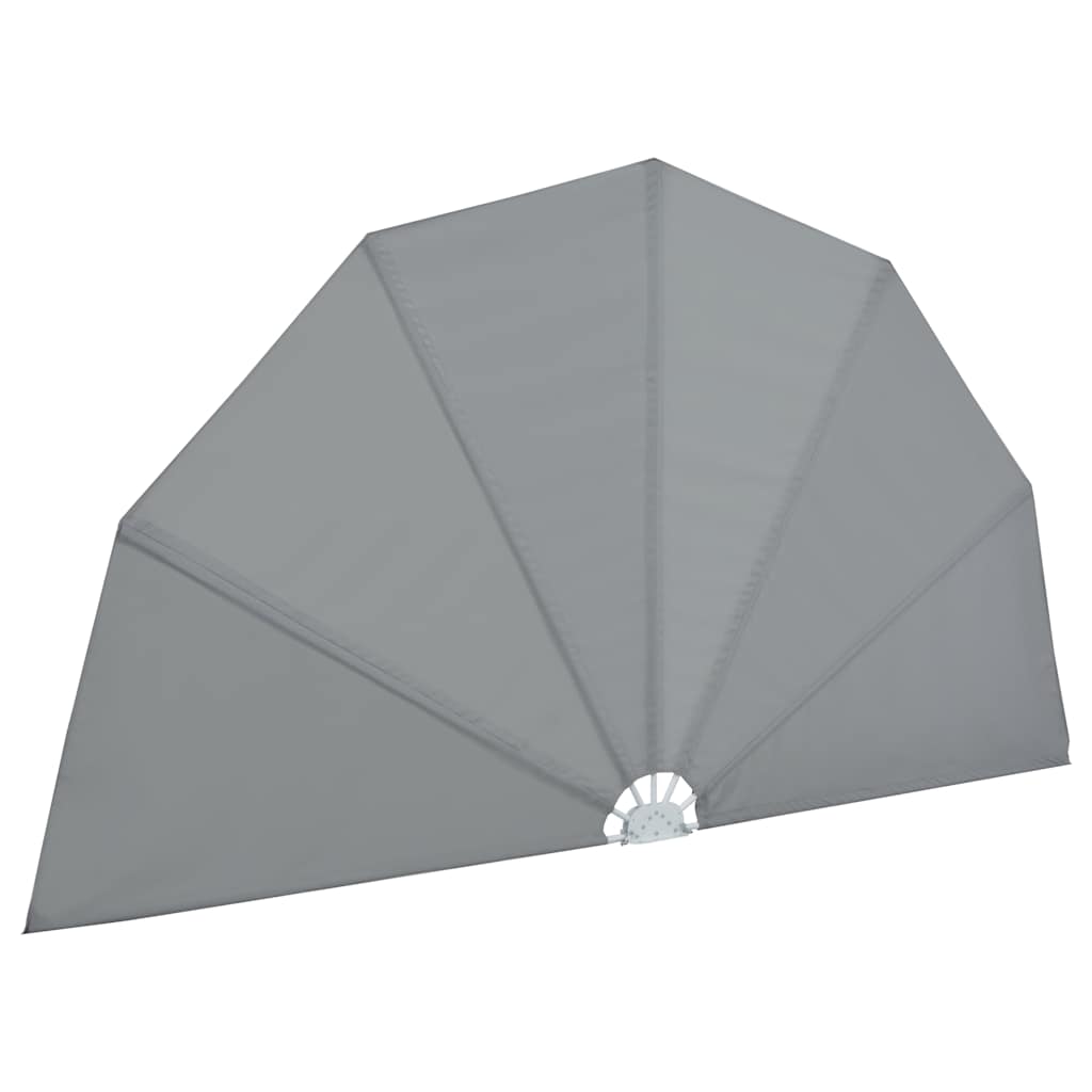 Tenda Laterale per Terrazza Pieghevole Grigio 160 cm