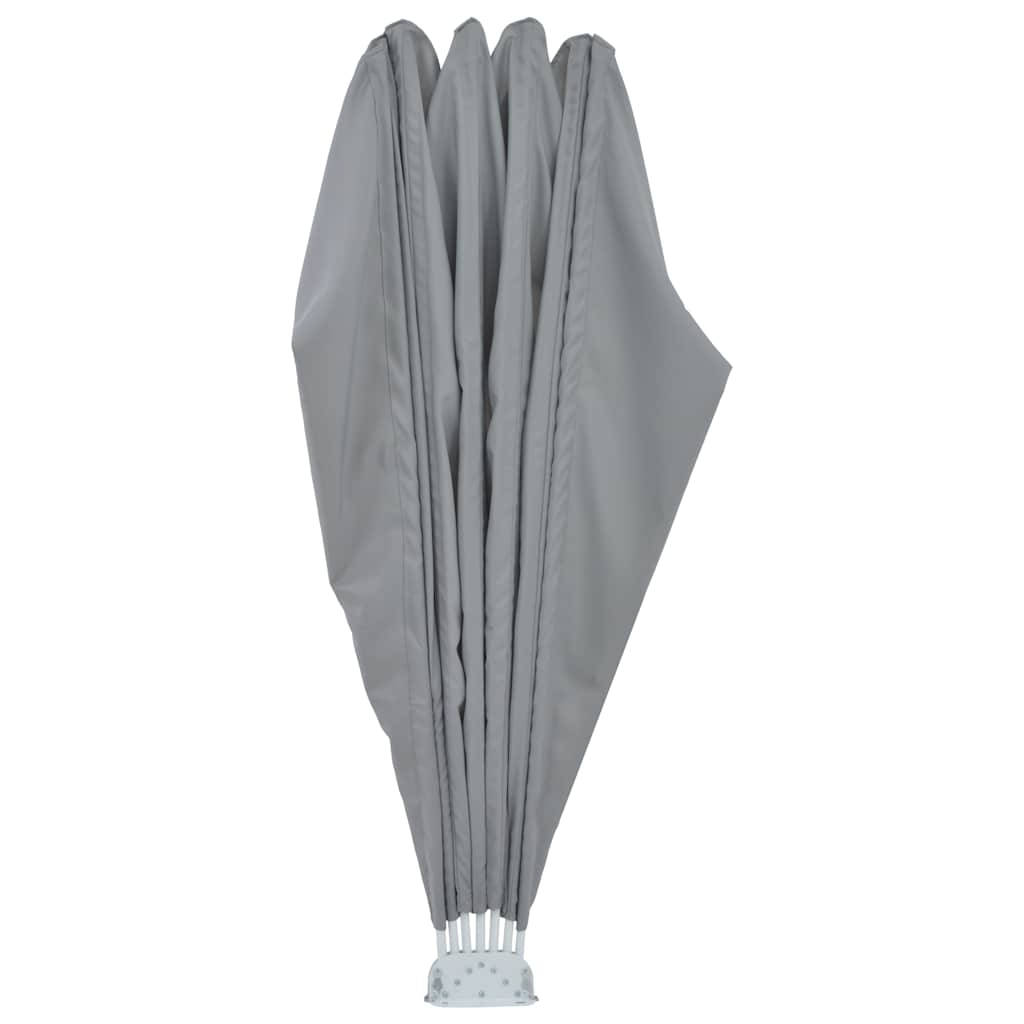 Tenda Laterale per Terrazza Pieghevole Grigio 160 cm