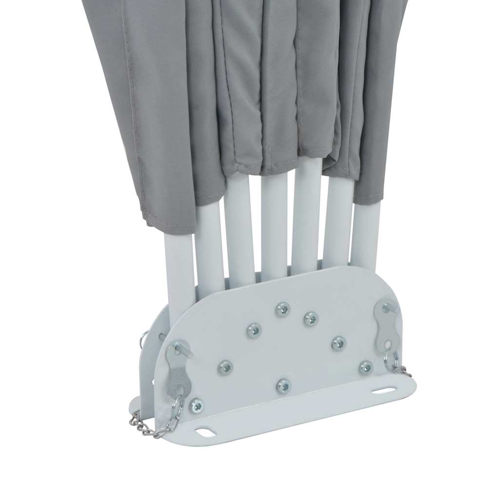 Tenda Laterale per Terrazza Pieghevole Grigio 160 cm