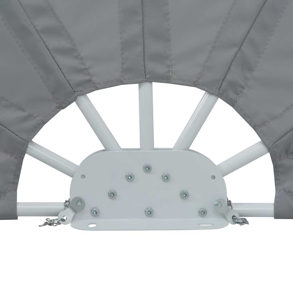 Tenda Laterale per Terrazza Pieghevole Grigio 160 cm