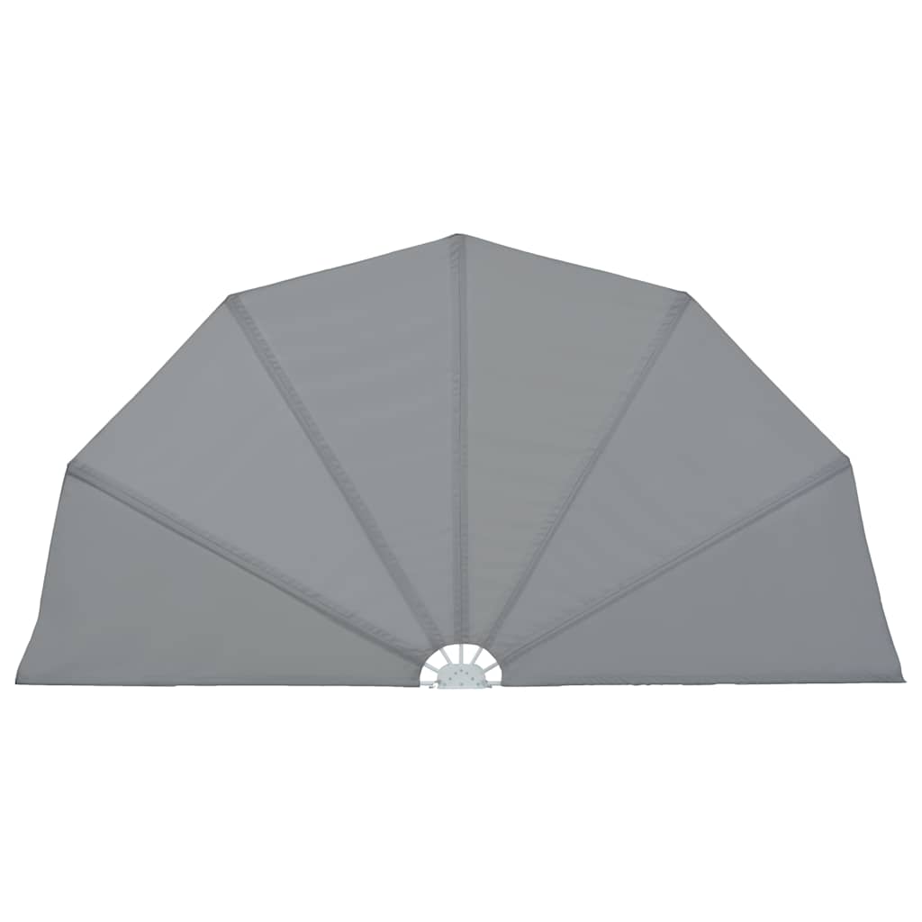 Tenda Laterale per Terrazza Pieghevole Grigio 200 cm