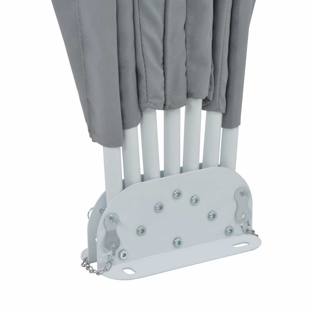 Tenda Laterale per Terrazza Pieghevole Grigio 200 cm