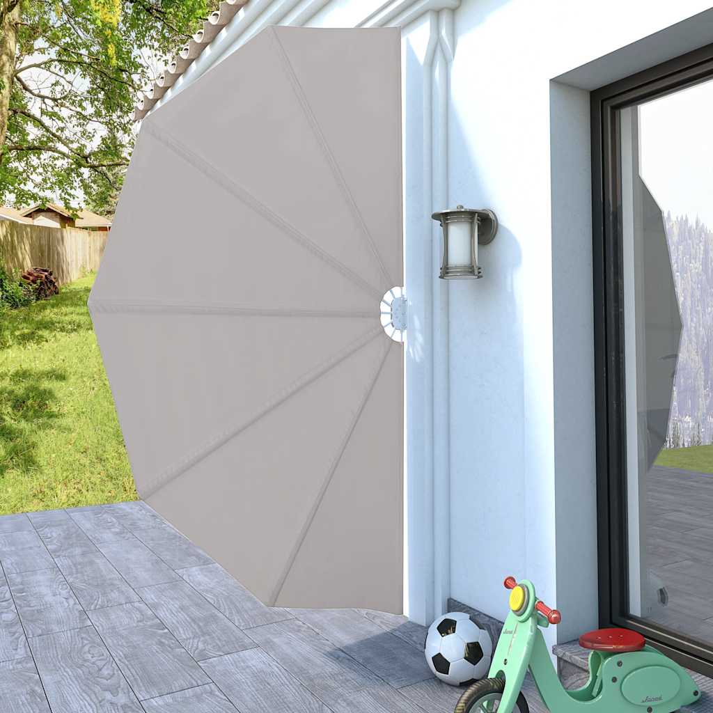 Tenda Laterale per Terrazza Pieghevole Crema 160 cm