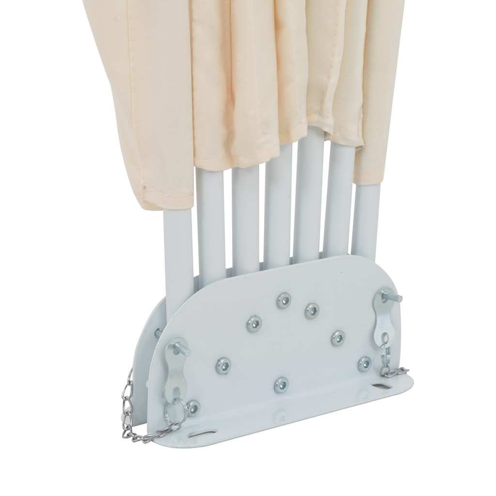 Tenda Laterale per Terrazza Pieghevole Crema 160 cm