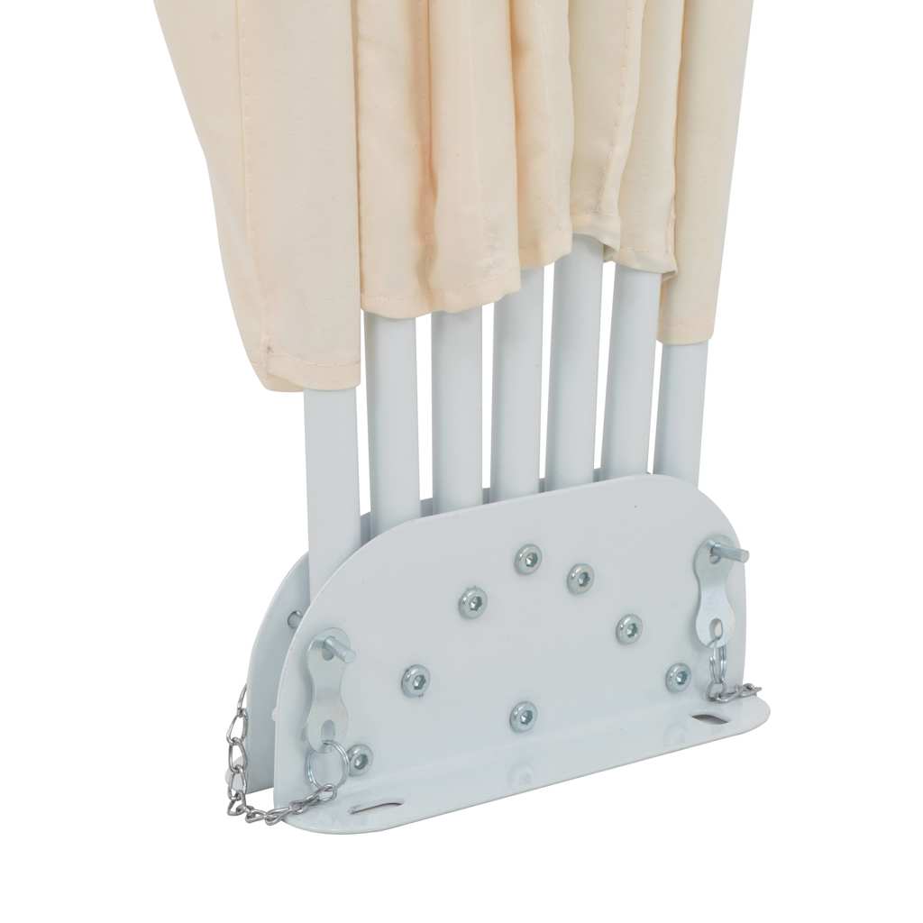 Tenda Laterale per Terrazza Pieghevole Crema 200 cm