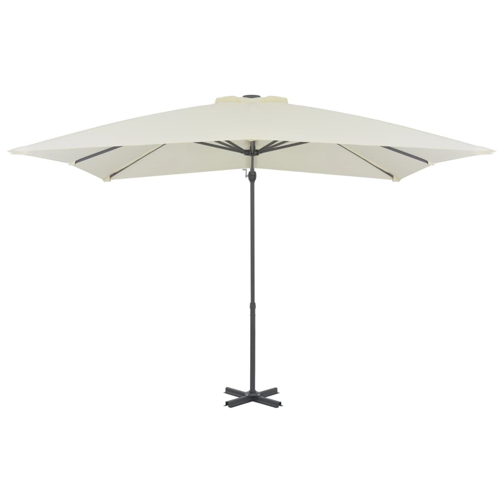 Ombrellone a Sbalzo con Palo in Alluminio 250x250 cm Sabbia