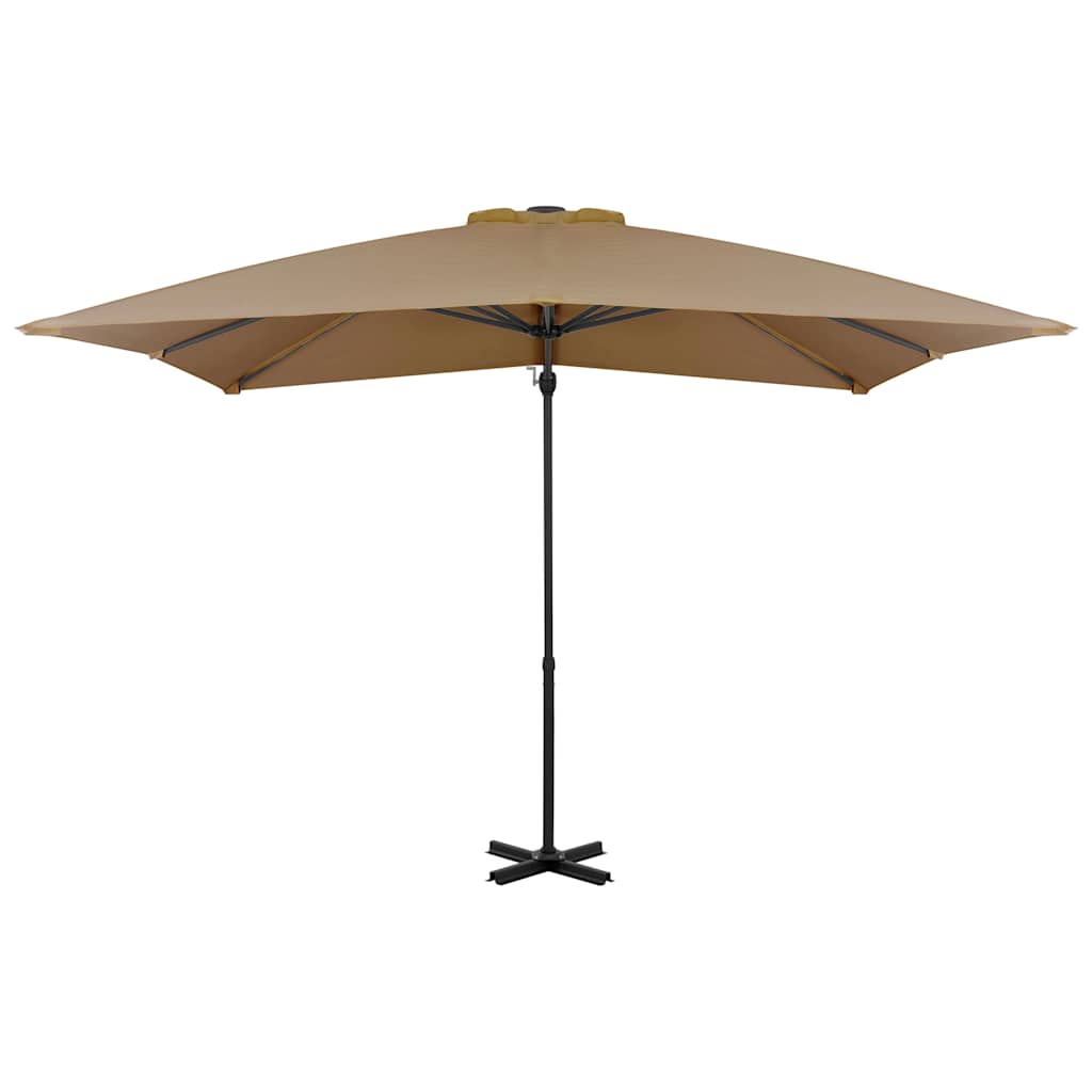 Ombrellone a Sbalzo con Palo in Alluminio 250x250 cm Tortora