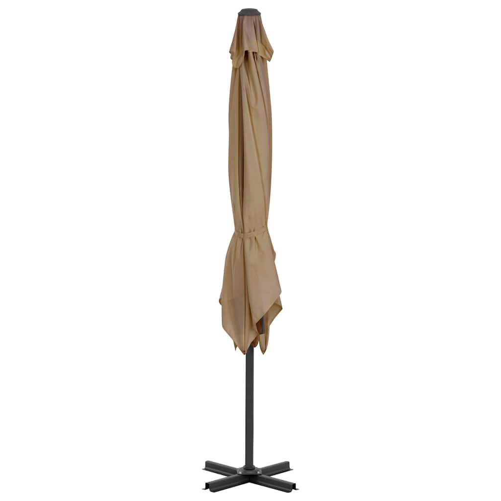 Ombrellone a Sbalzo con Palo in Alluminio 250x250 cm Tortora