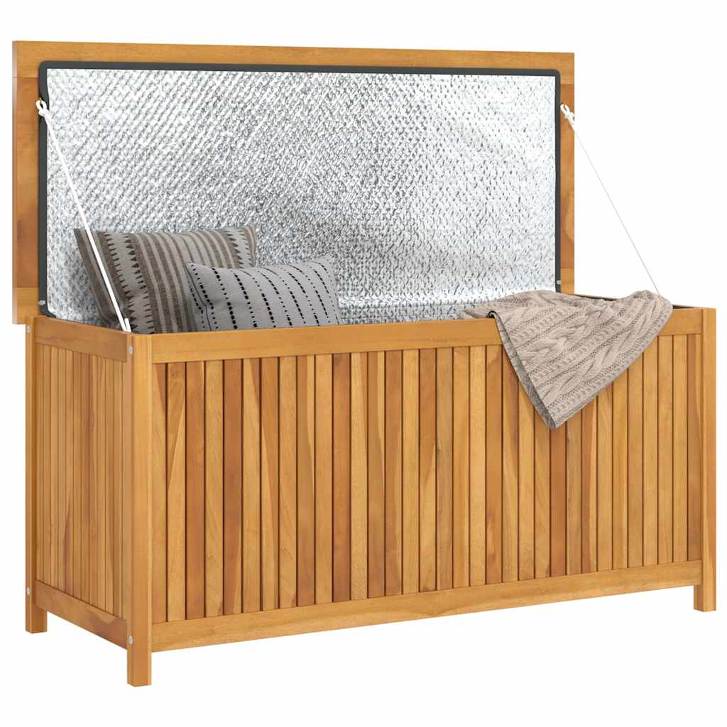 Baule da Giardino 120x50x58 cm in Legno Massello di Teak