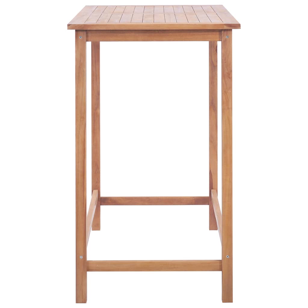 Tavolo da Bar per Esterni 120x65x110 cm Massello di Teak