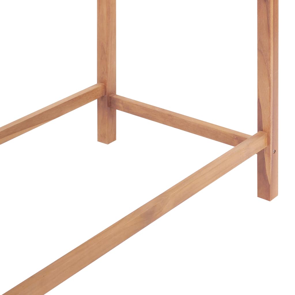 Tavolo da Bar per Esterni 120x65x110 cm Massello di Teak
