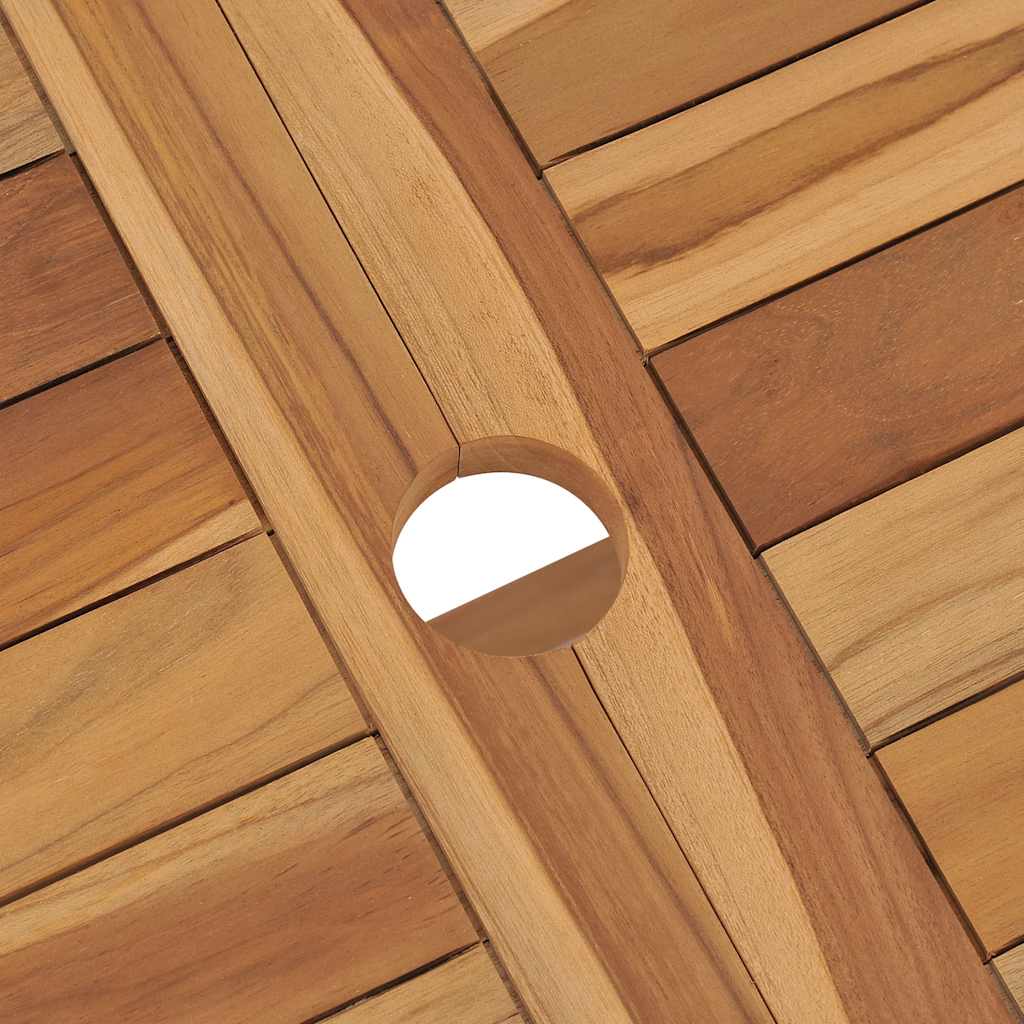 Tavolo Pieghevole da Giardino 120x70x75 cm in Massello di Teak