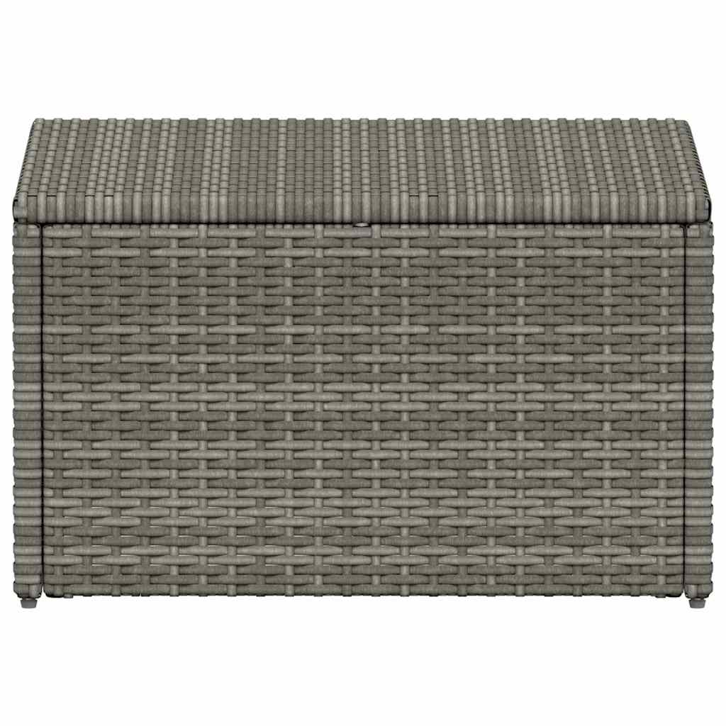 Set Divani da Giardino 4 pz con Cuscini in Polyrattan Grigio