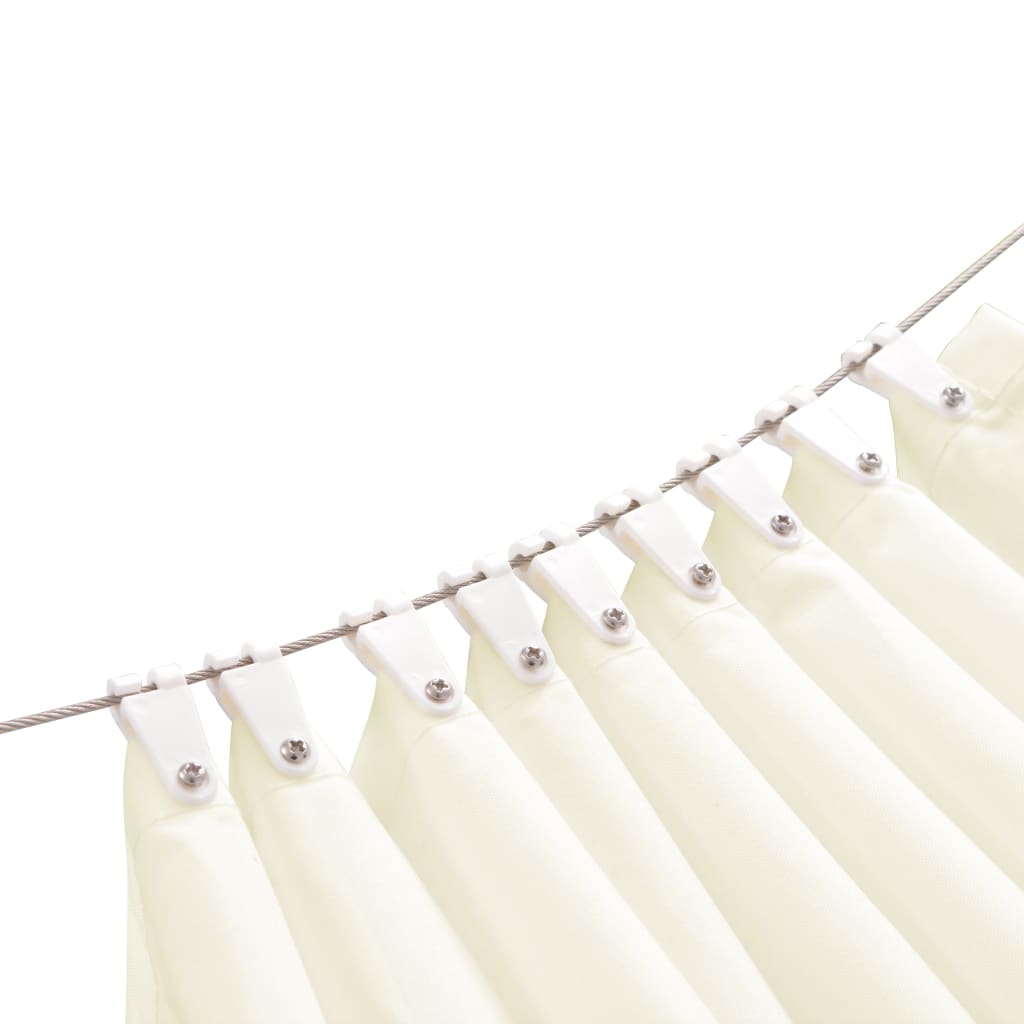Tenda Parasole per Patio in Tessuto Oxford 140x420 cm Crema