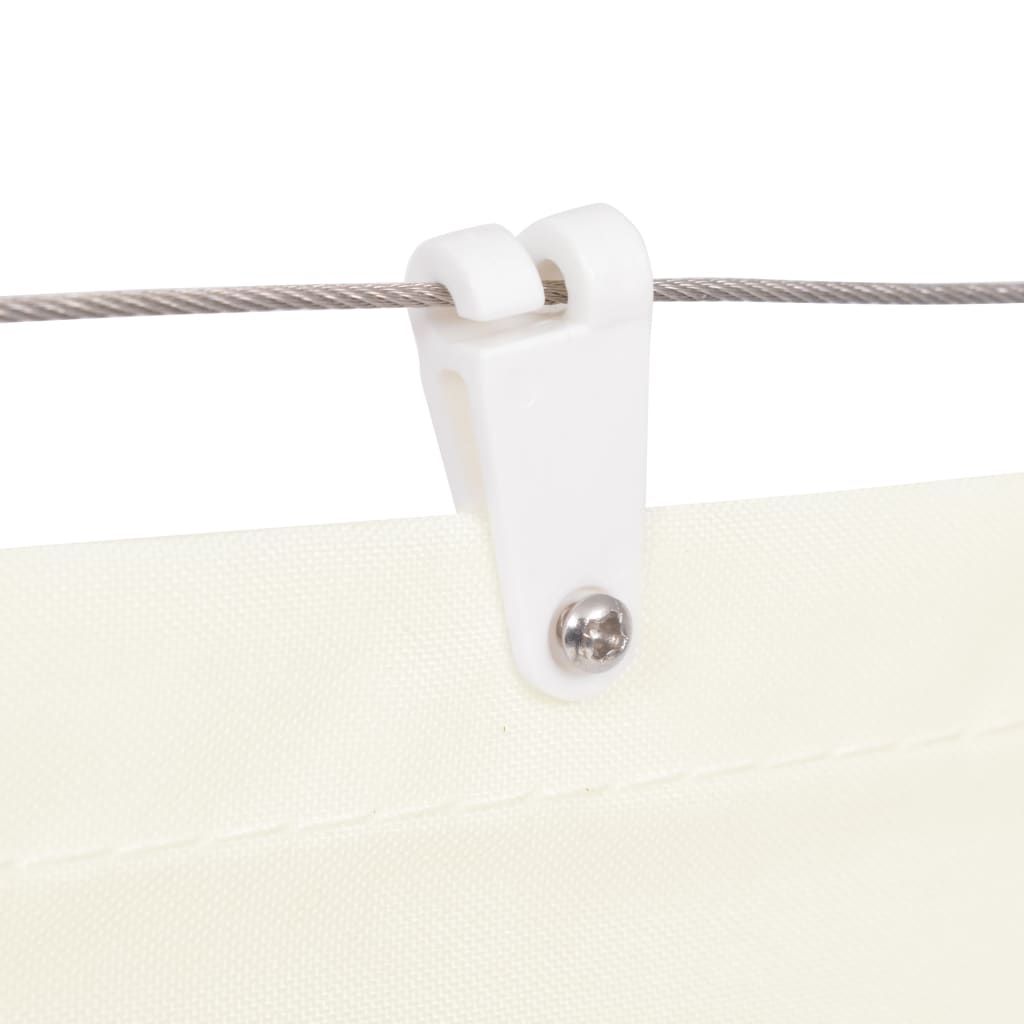 Tenda Parasole per Patio in Tessuto Oxford 140x420 cm Crema