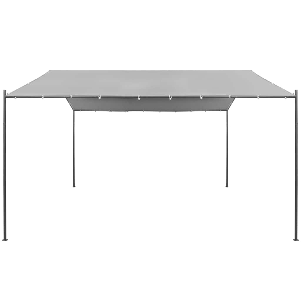 Gazebo da Giardino in Acciaio 400x400x260 cm Antracite