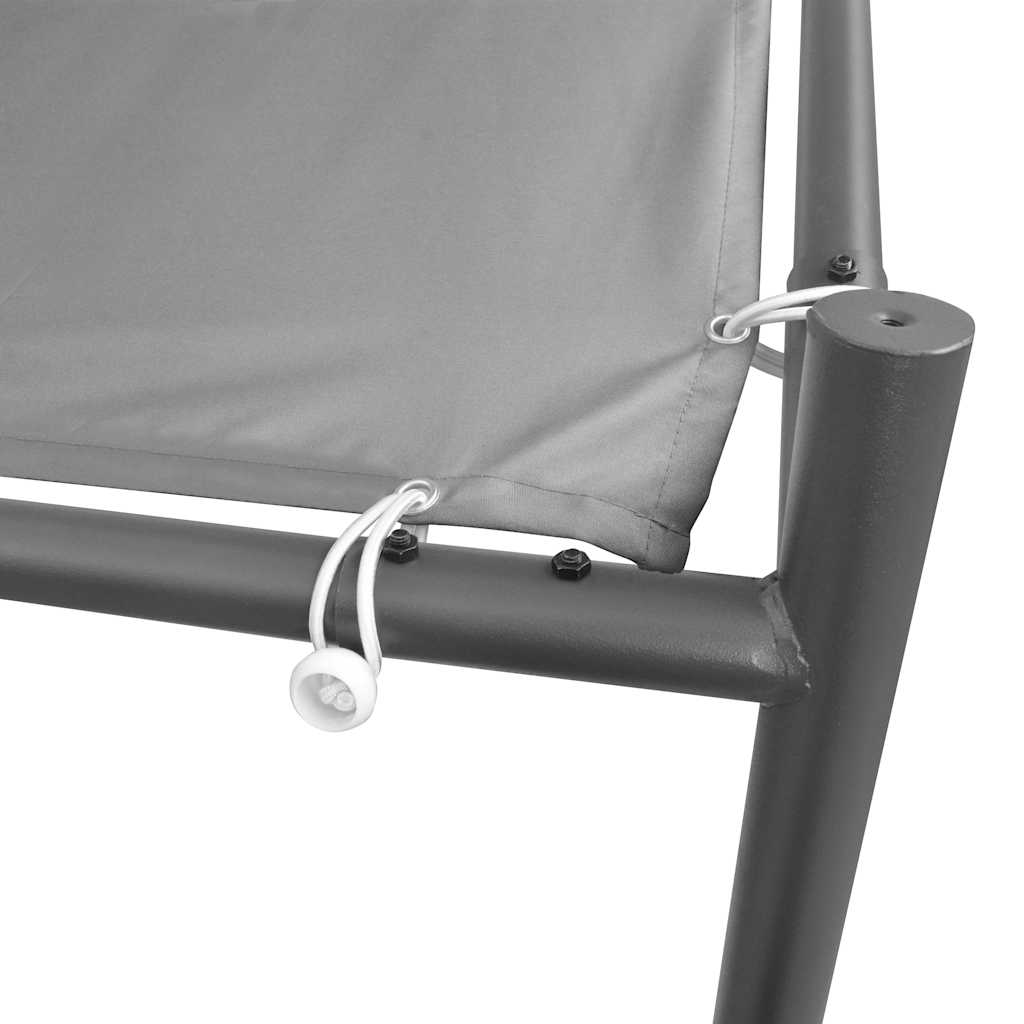 Gazebo da Giardino in Acciaio 400x400x260 cm Antracite