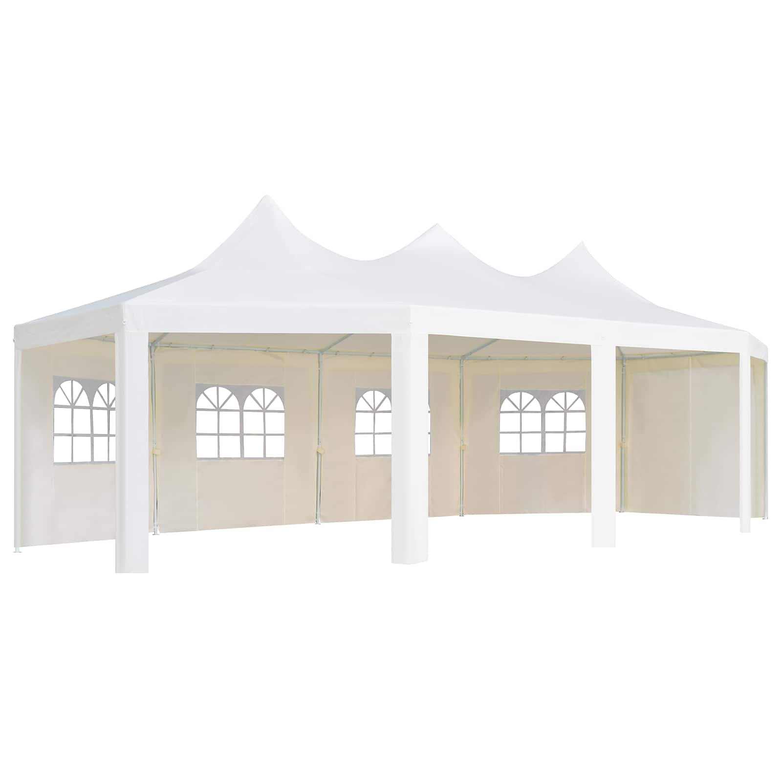 Struttura Gazebo Bianco 448 x 320 x 834cm Metallo