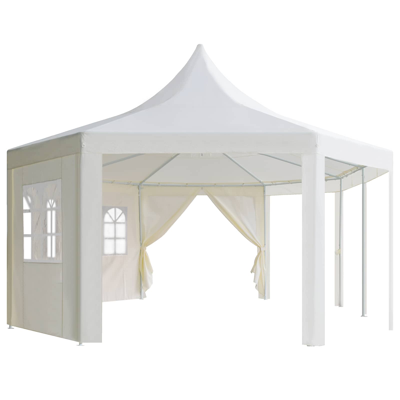 Struttura Gazebo Bianco 448 x 320 x 834cm Metallo