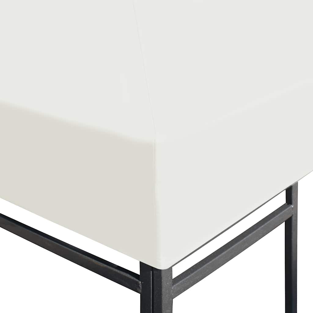 Copertura Superiore per Gazebo 310 g/m² 4x3 m Bianco Crema