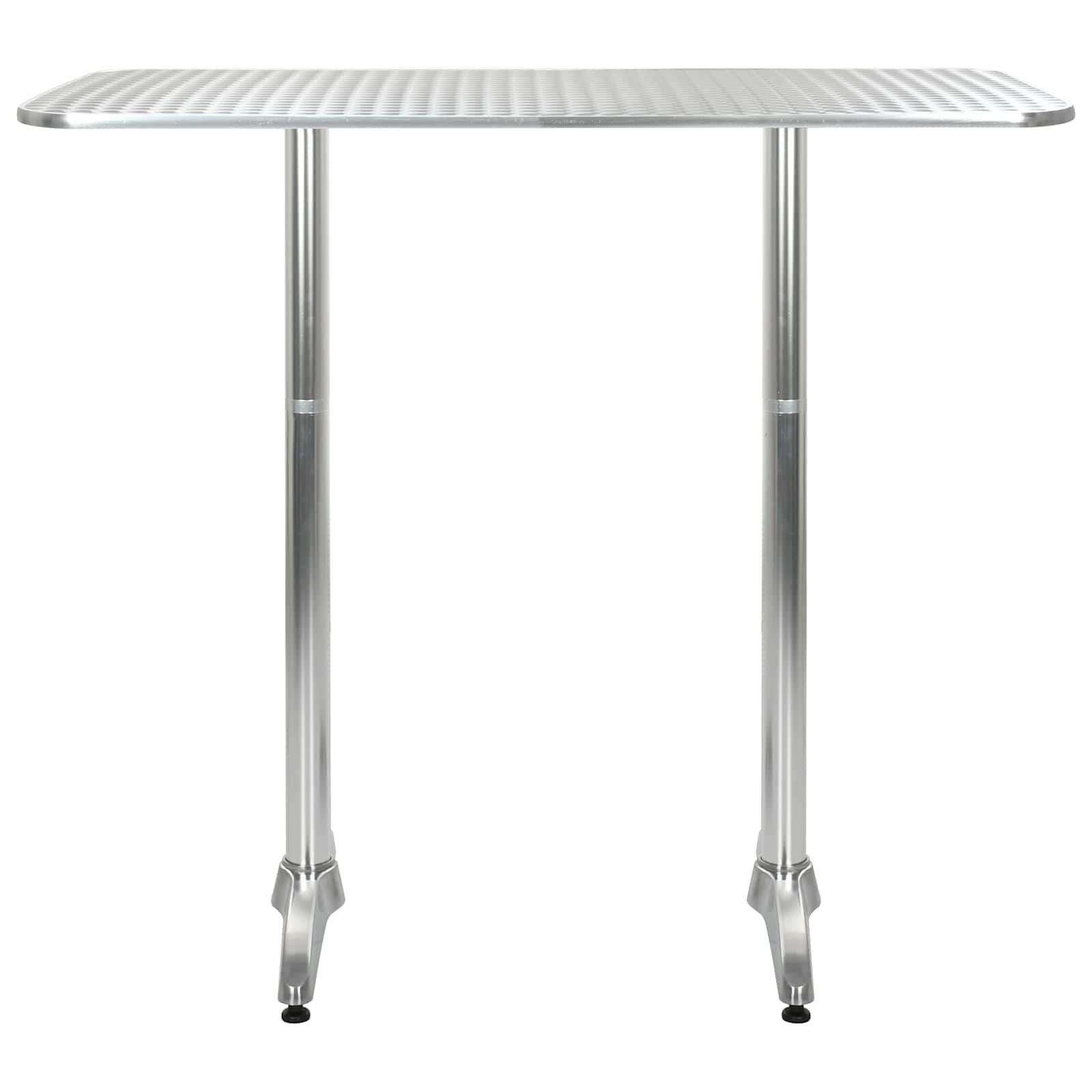 tavolo Argento Alluminio e Plastica