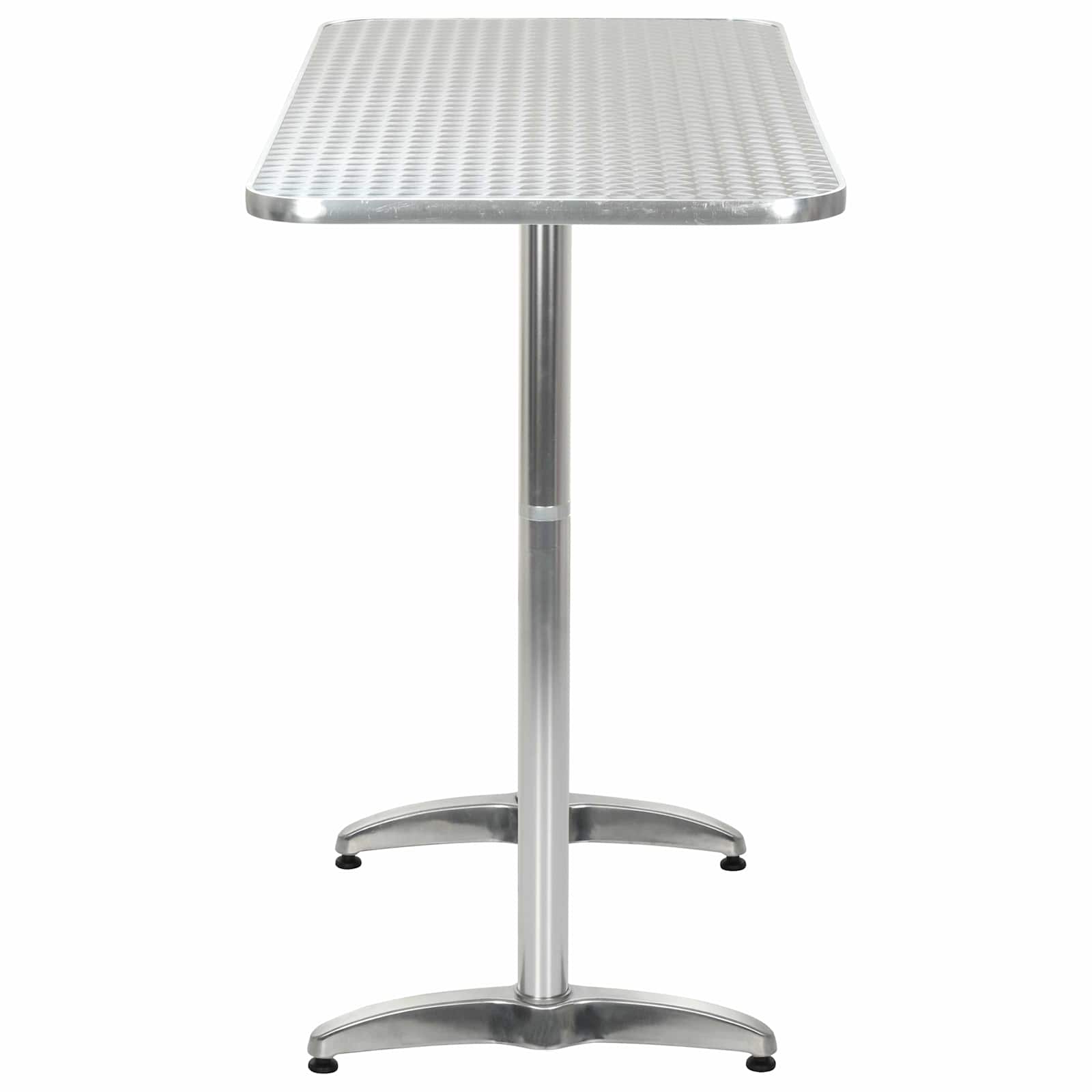 tavolo Argento Alluminio e Plastica