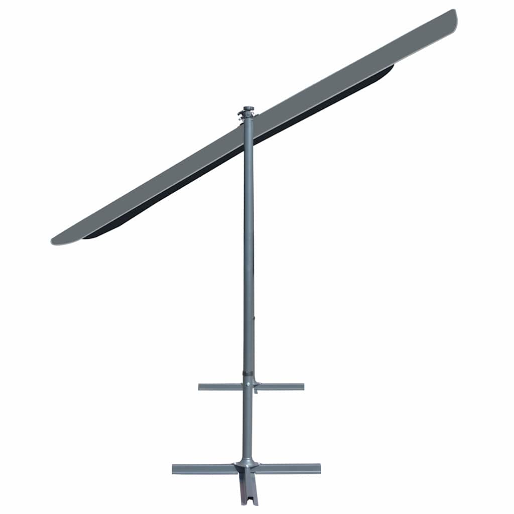 Gazebo con Tetto Retrattile Inclinabile 350x253x196cm Antracite