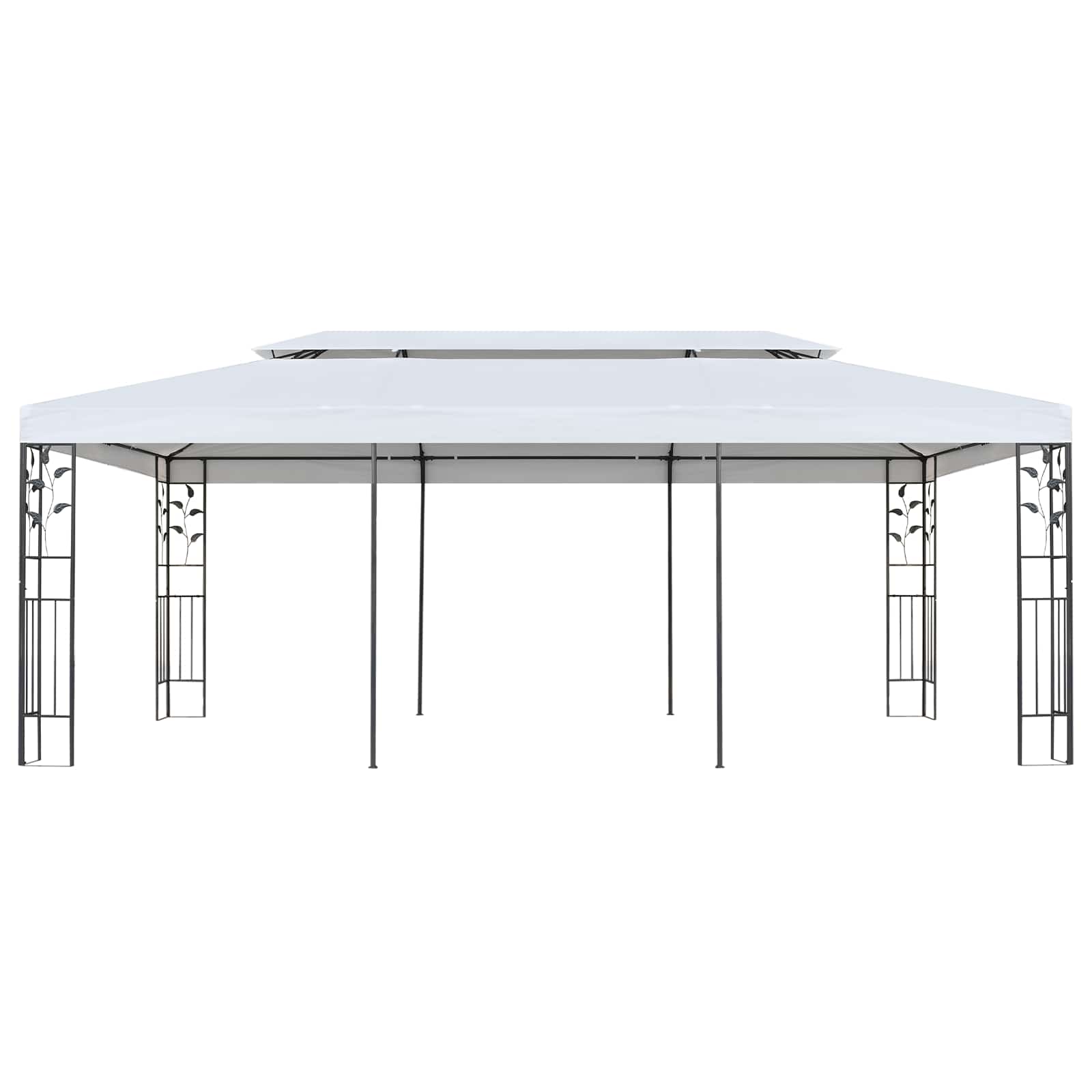 Telo per gazebo Bianco 300 x 600 cm Poliestere