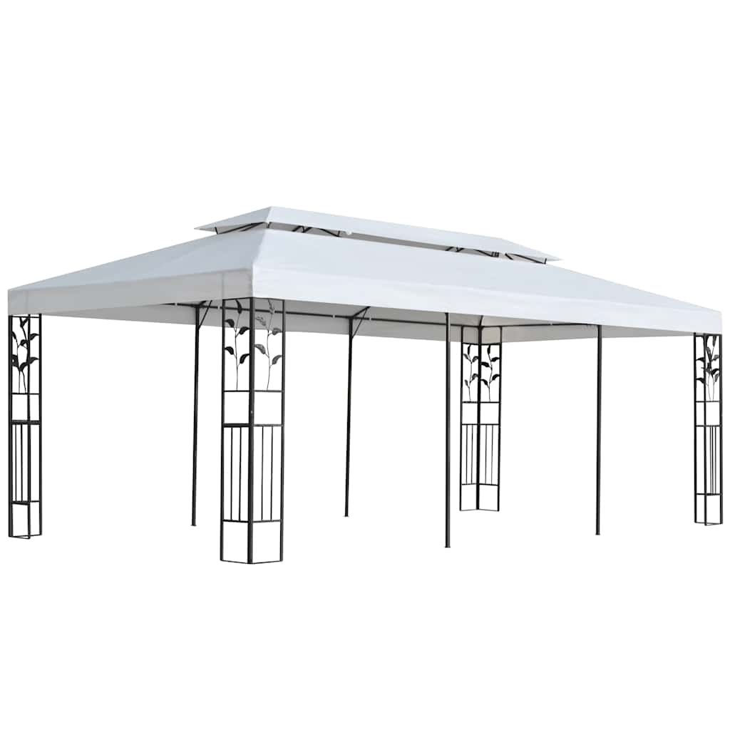Telo per gazebo Bianco 300 x 600 cm Poliestere