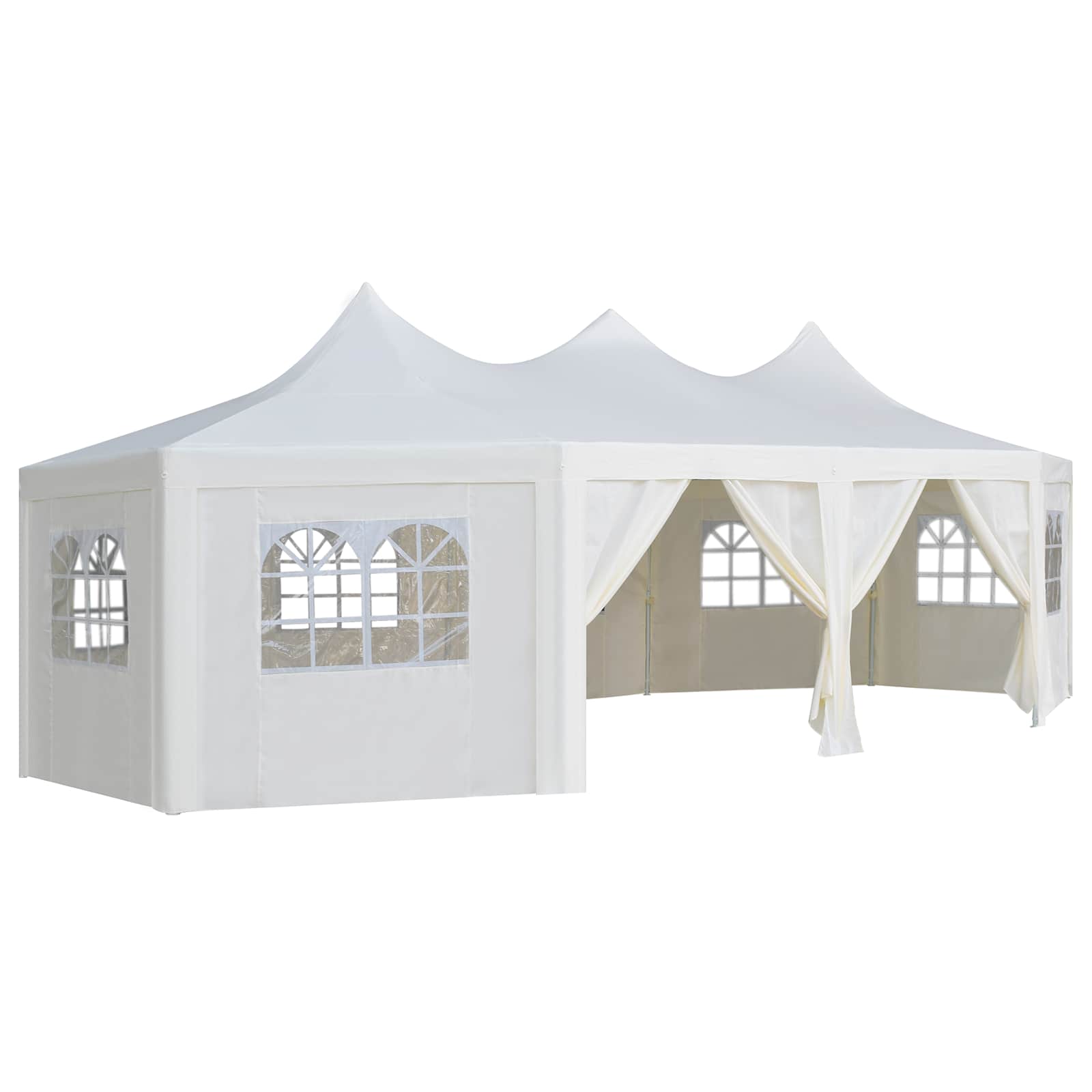 Tessuto per gazebo Bianco 448 x 320 cm Poliestere