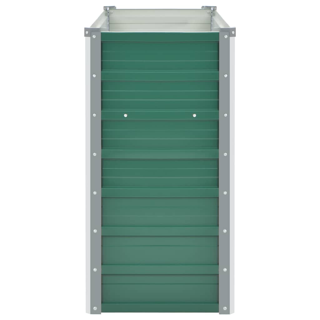 Letto Rialzato Giardino in Acciaio Zincato 100x40x77 cm Verde