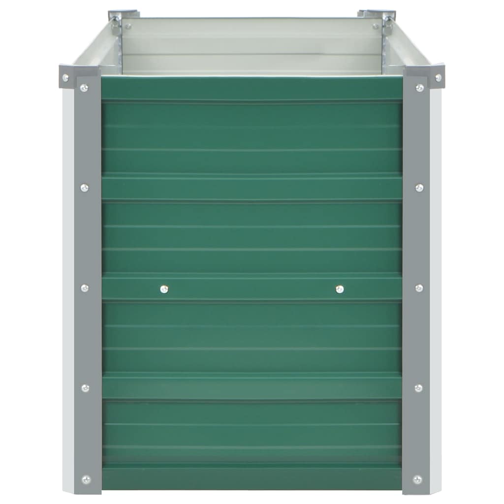 Letto Rialzato Giardino in Acciaio Zincato 100x40x45 cm Verde