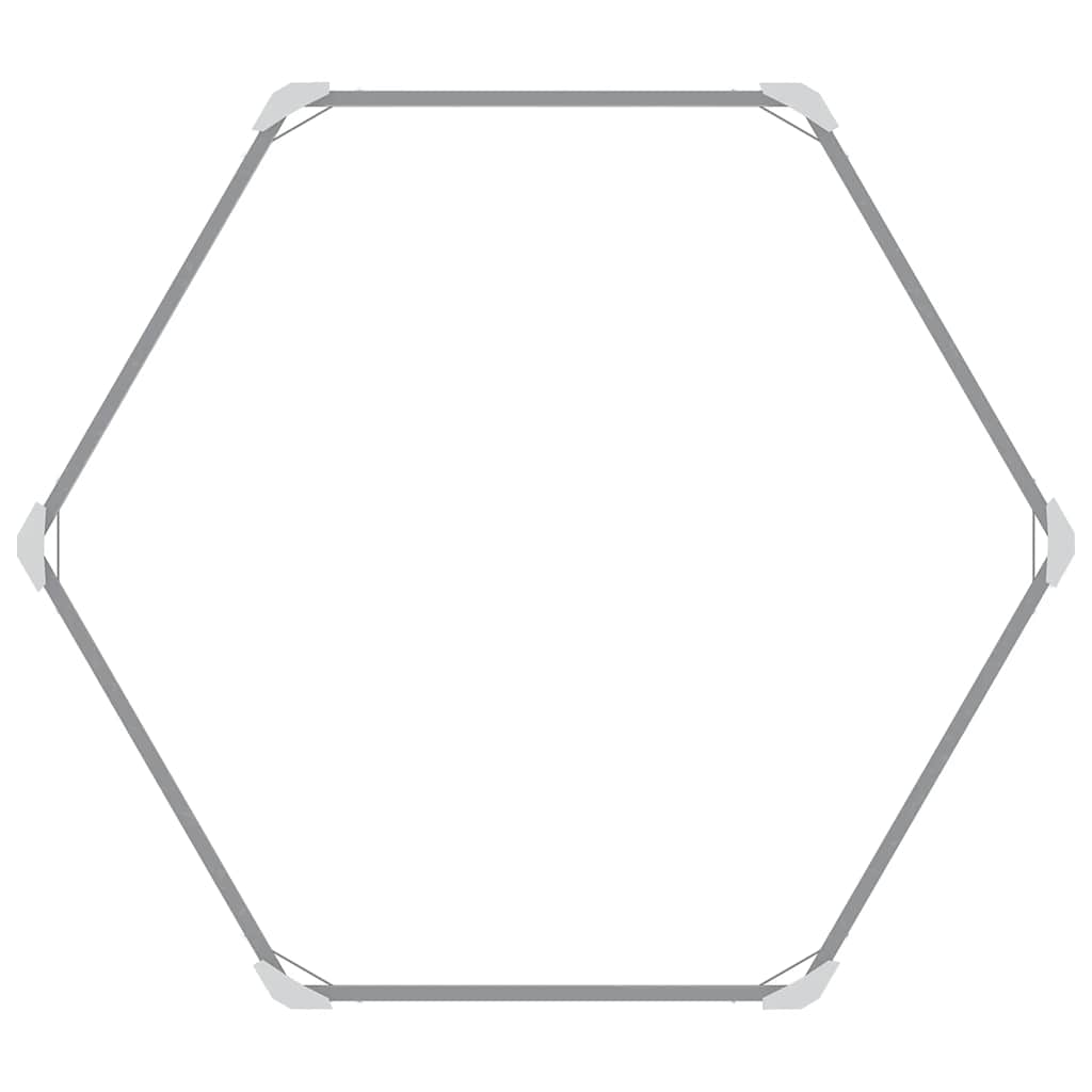 Letto Rialzato Giardino in Acciaio Zincato 129x129x77 cm Grigio