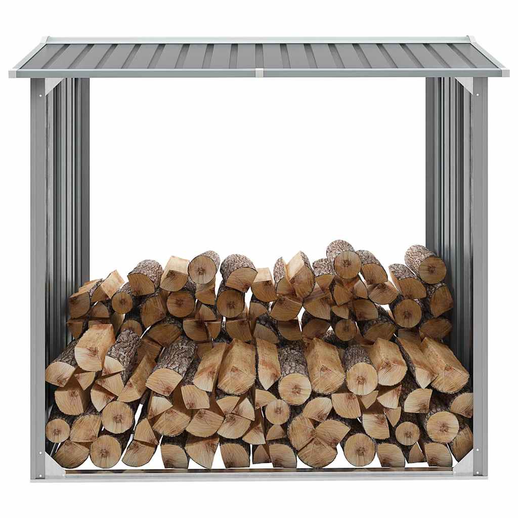 Capannone da Giardino in Acciaio Zincato 172x91x154cm Grigio