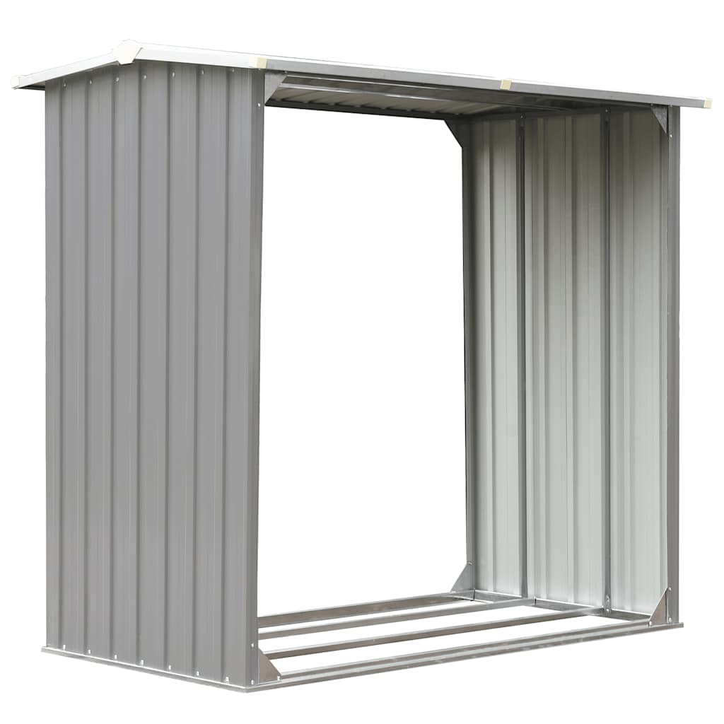 Capannone da Giardino in Acciaio Zincato 172x91x154cm Grigio