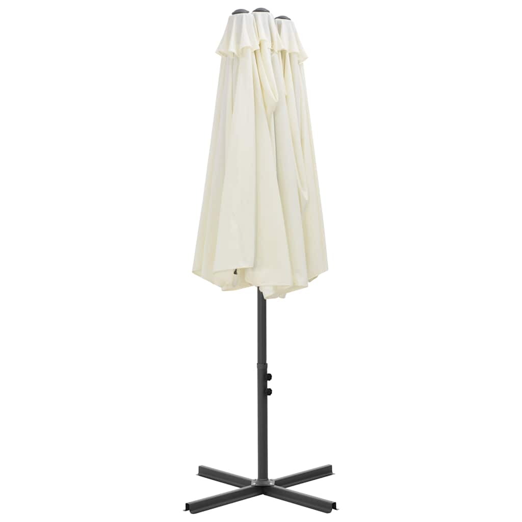 Ombrellone da Esterni con Palo in Alluminio 460x270 cm Sabbia