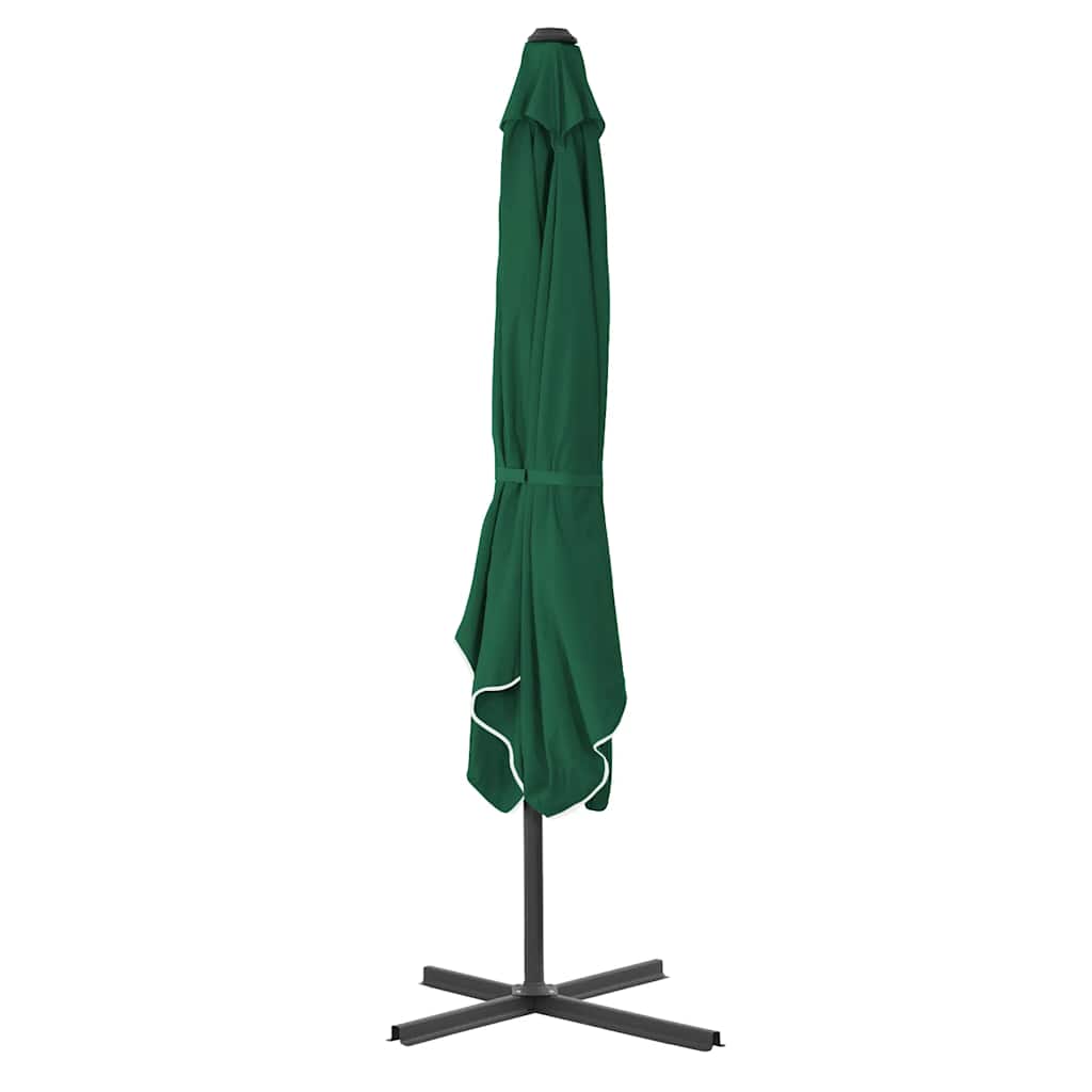 Ombrellone da Esterni con Palo in Acciaio 250x250 cm Verde