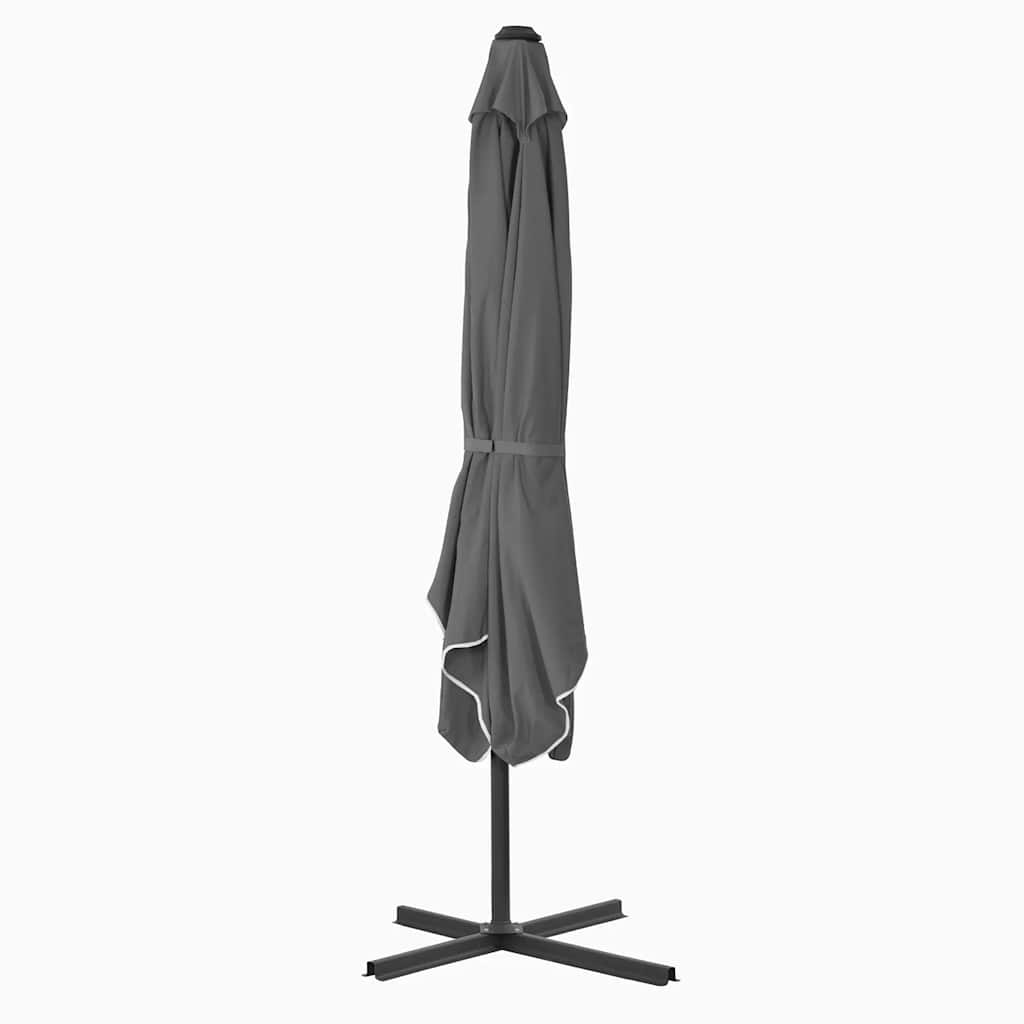 Ombrellone da Esterni con Palo in Acciaio 250x250cm Antracite