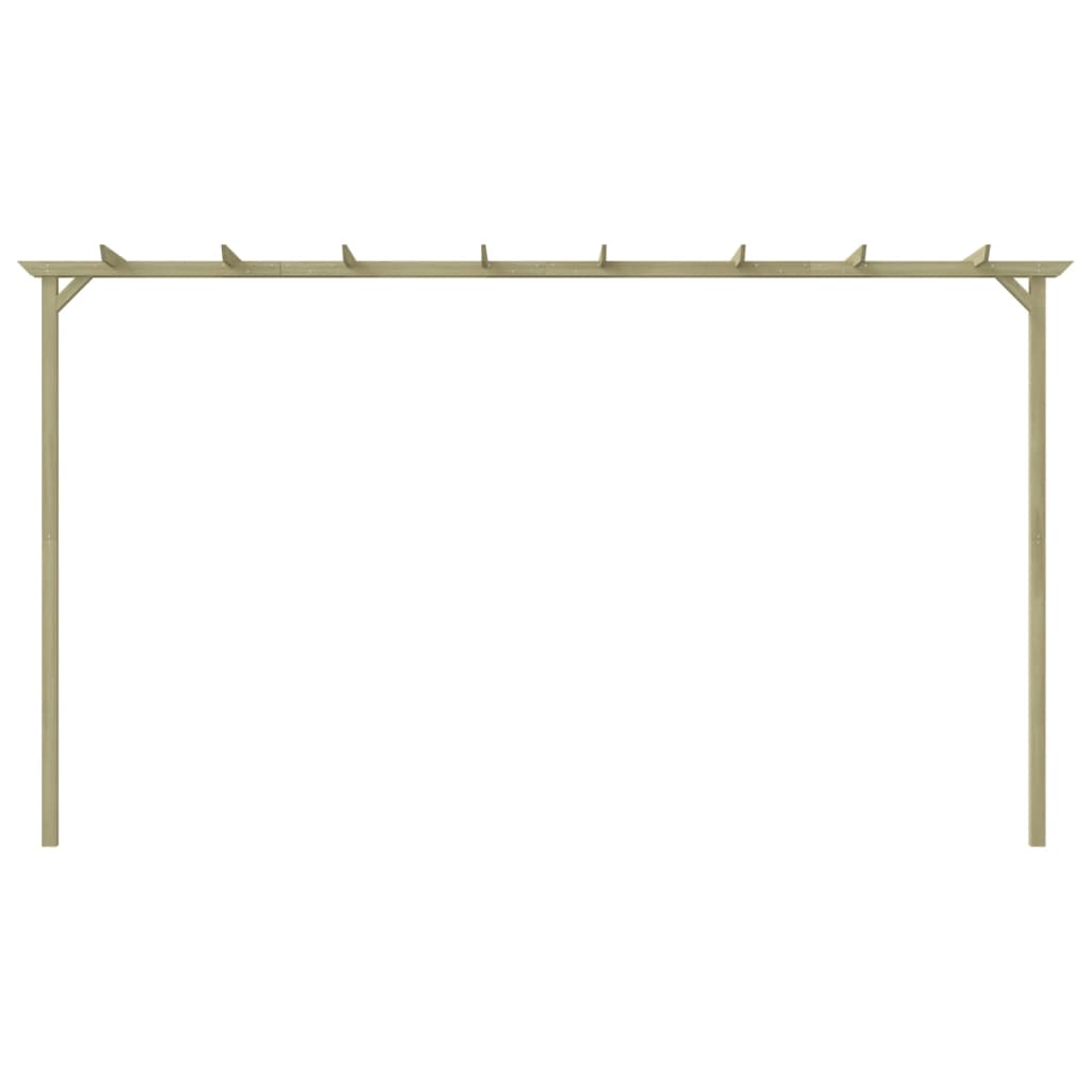 Pergola da Giardino Legno di Pino Impregnato 360x200x60 cm