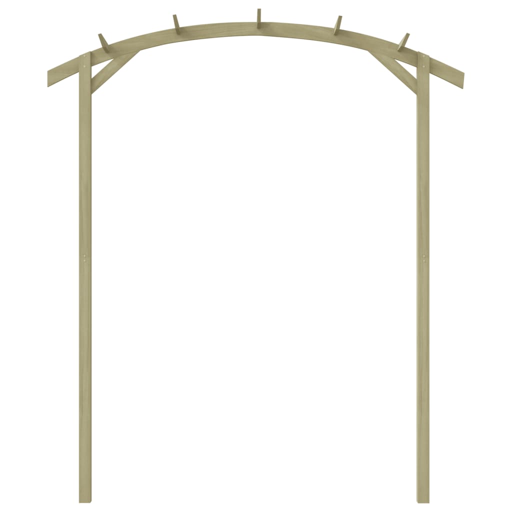Pergola da Giardino Legno di Pino Impregnato 180x210x40 cm