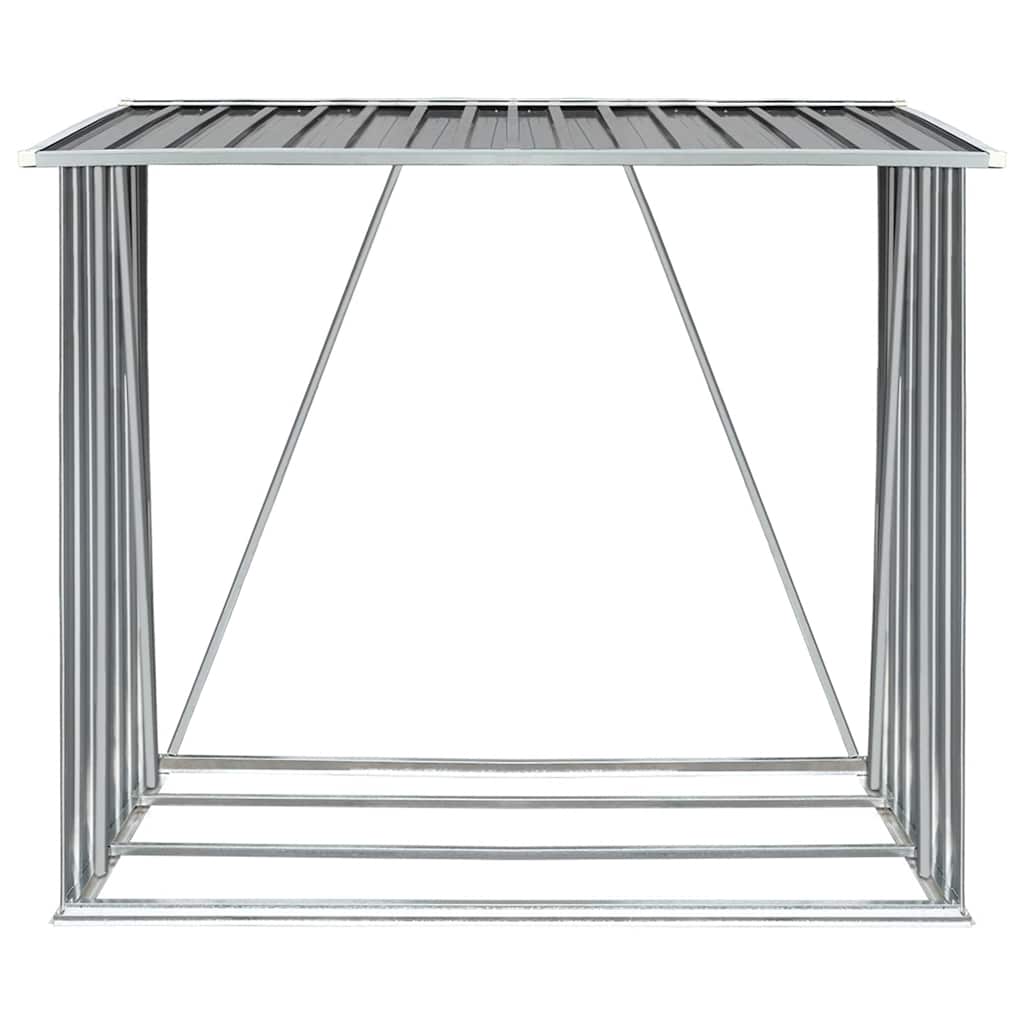 Capannone da Giardino in Acciaio Zincato Grigio 163x83x154 cm
