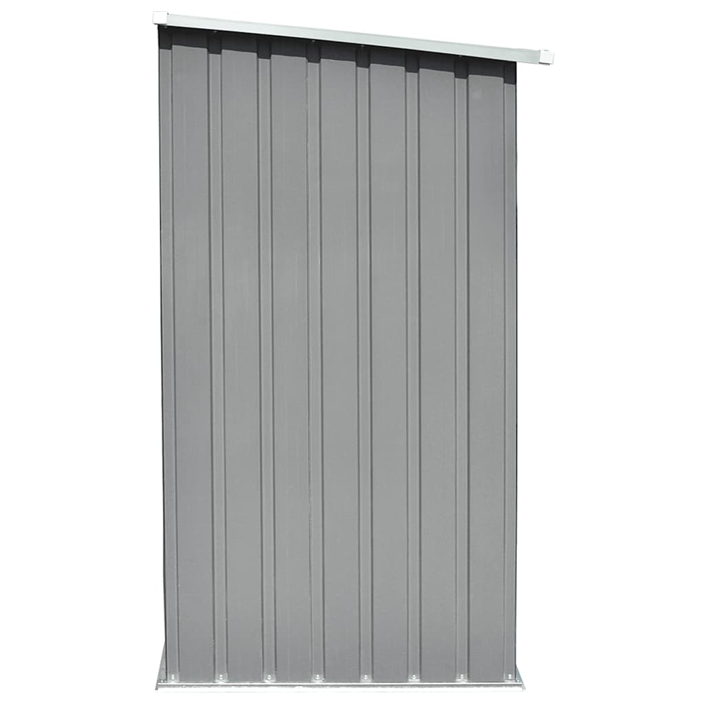 Capannone da Giardino in Acciaio Zincato Grigio 163x83x154 cm
