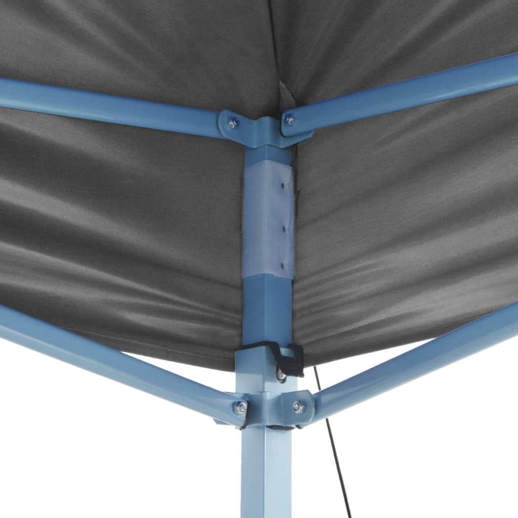 Tendone per Feste Pieghevole Pop-Up con 2 Pareti 3x3m Antracite