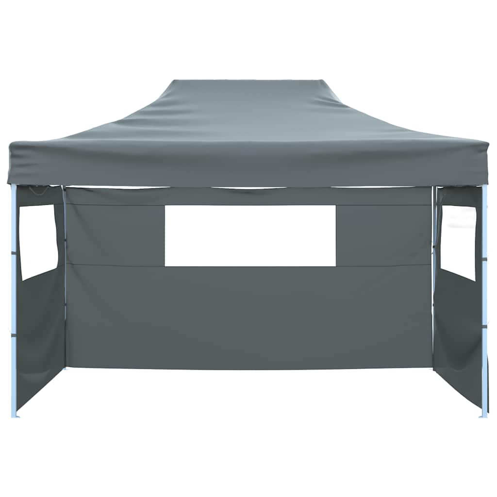 Tenda Pieghevole con 3 Pareti 431x291x315 cm Antracite