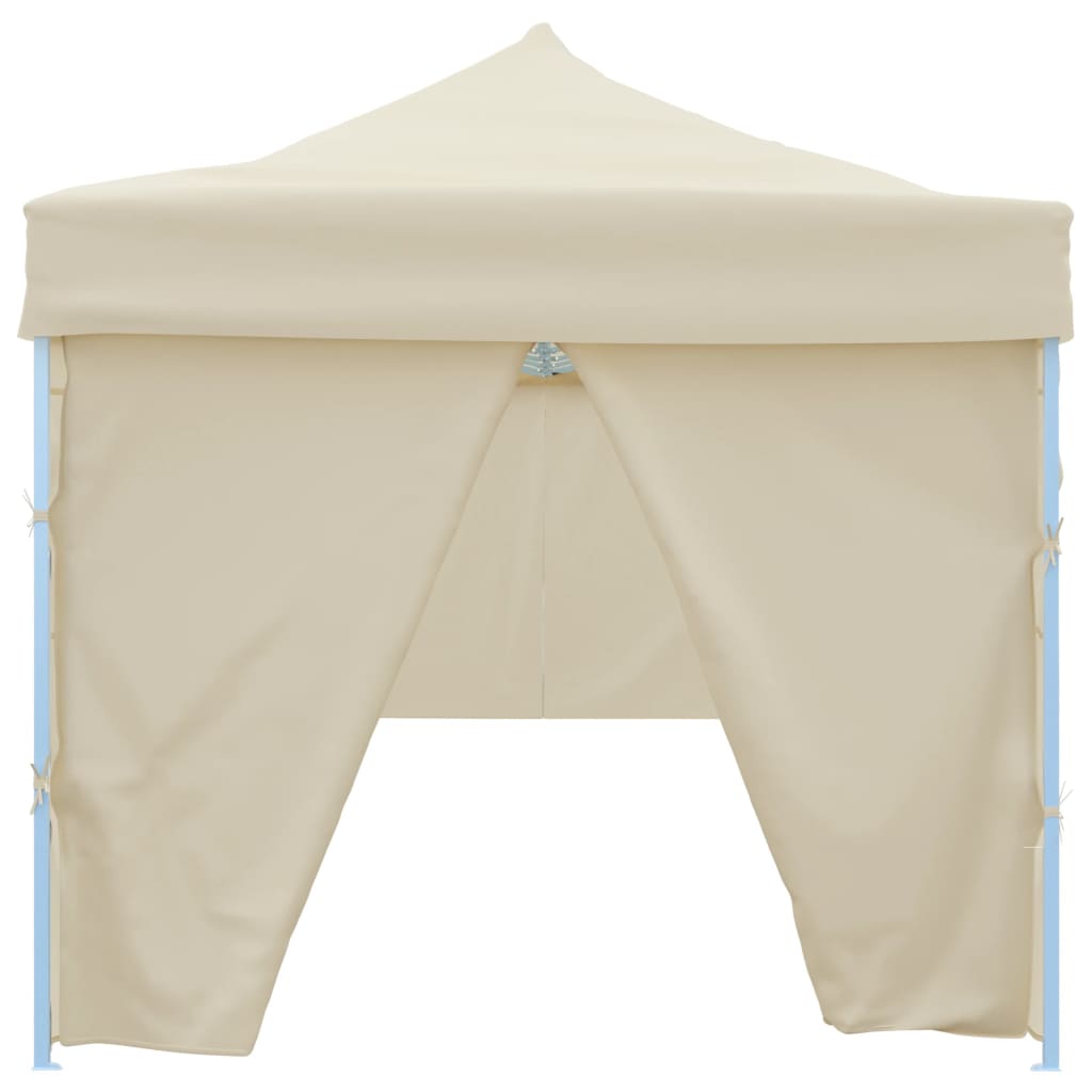 Tenda Pieghevole Pop-Up con 8 Pareti Laterali 870x291x315 cm Crema