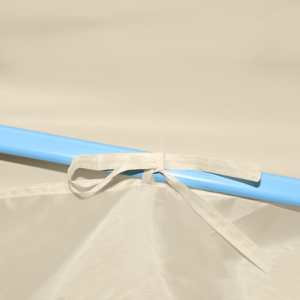 Tenda Pieghevole Pop-Up con 8 Pareti Laterali 870x291x315 cm Crema