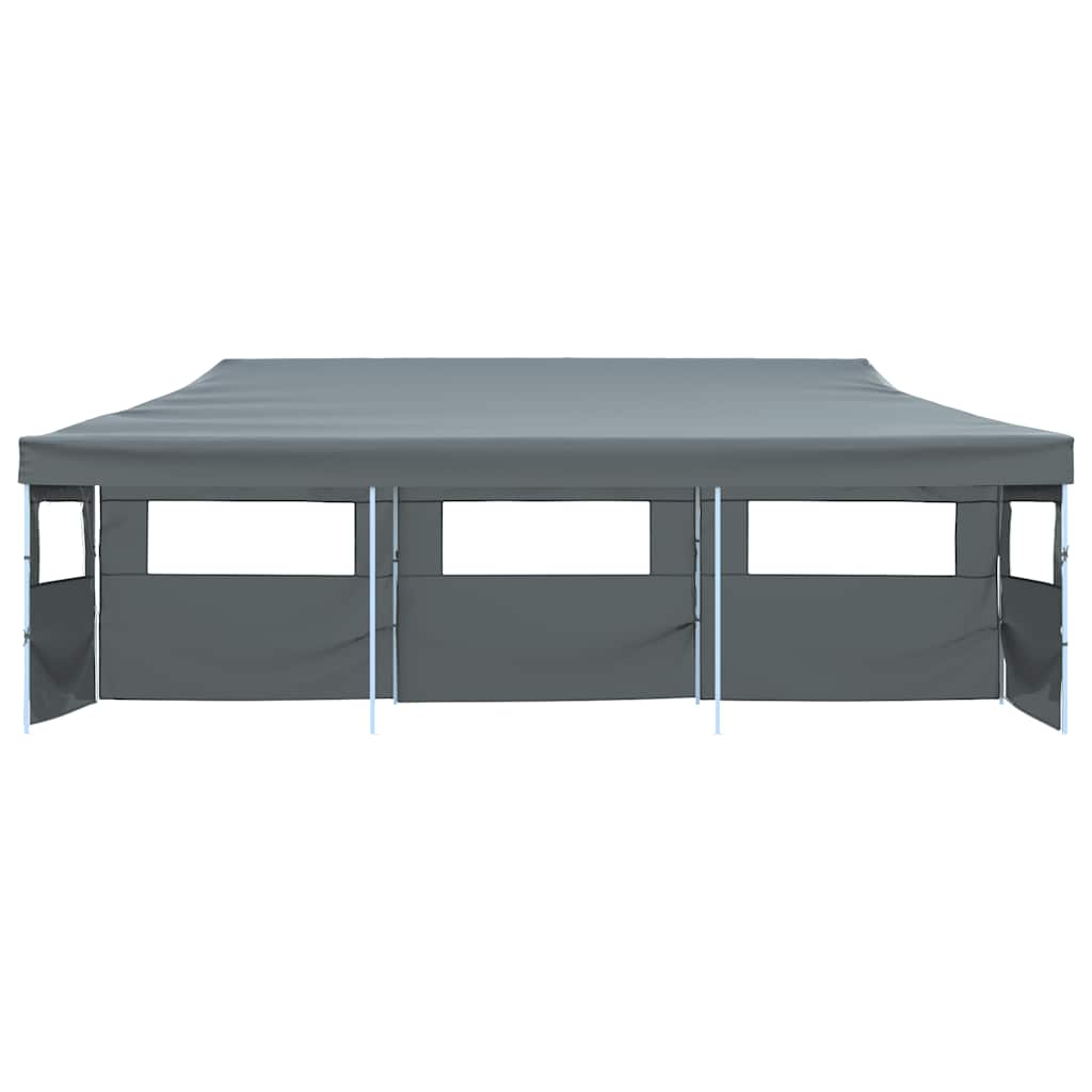 Tenda Pieghevole Pop-Up con 5 Pareti Laterali 870x291x315 cm Antracite