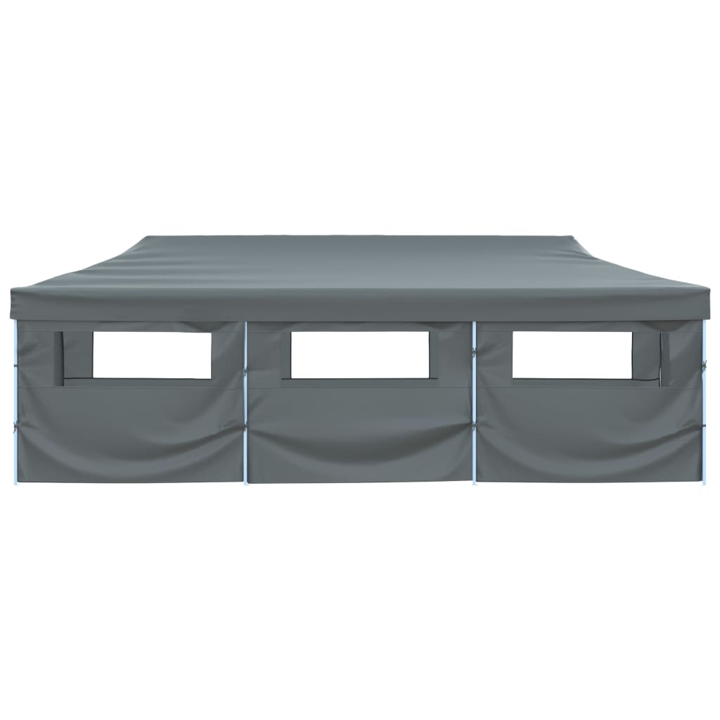Tenda Pieghevole Pop-Up con 8 Pareti Laterali 870x291x315 cm Antracite