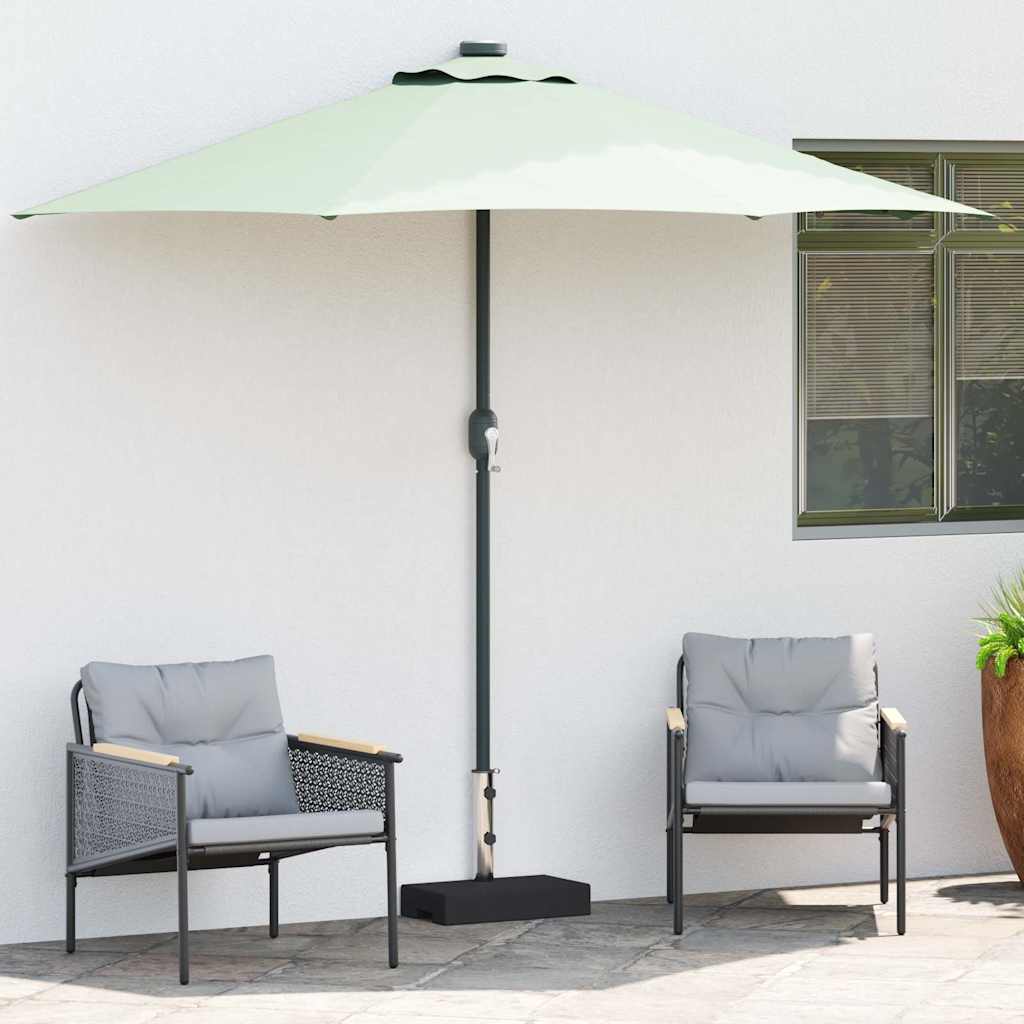 Base per Parasole in Granito Rettangolare 25 kg Nera
