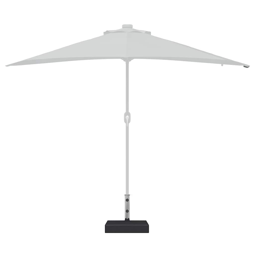 Base per Parasole in Granito Rettangolare 25 kg Nera